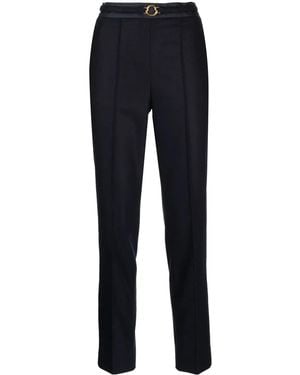 Moncler Virgin Wool Tailored Trousers - Blue