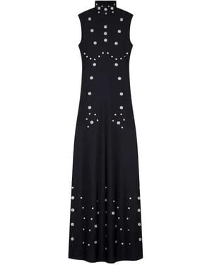 Coperni Snap Embellishment Dress - Black