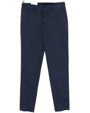 Eleventy Straight-Leg Trousers - Blue