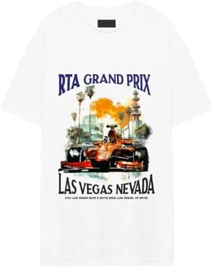 RTA Camiseta de algodón con estampado gráfico - Blanco