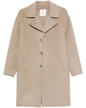Anine Bing Button-Front Coat - Natural