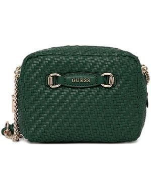 Guess Bandolera con diseño tejido - Verde