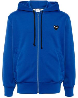 COMME DES GARÇONS PLAY ハートロゴ パーカー - ブルー
