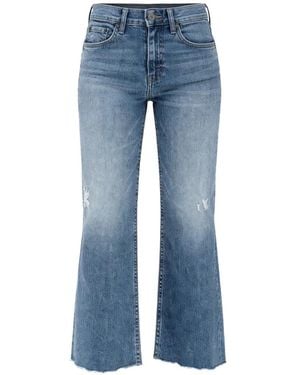 ASKK NY Distressed Wide-Leg Jeans - Blue
