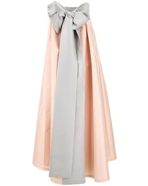 BERNADETTE Bow-Detail Dress - White
