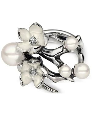 Shaun Leane Sterling Pearl Flower Ring - White
