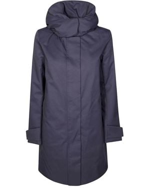 Save The Duck Detachable Hooded Coat - Blue
