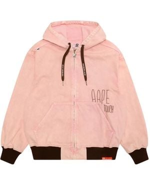 Aape By A Bathing Ape Hooded Zip Jacket - ピンク