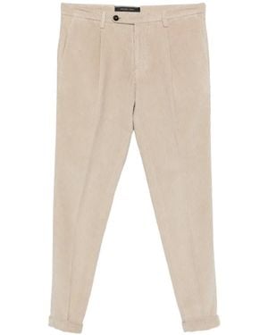 Michael Coal Pantalon En Velours Côtelé À Coupe Courte - Natural