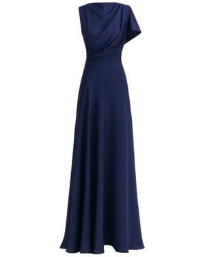 Gemy Maalouf Draped Cut-Out Dress - Blue