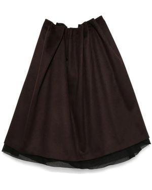 The Row Lamartine Midi Skirt - Black