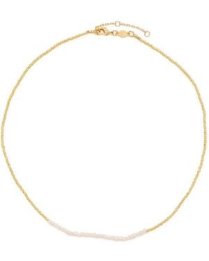 Anni Lu Collier Serti De Perles - Métallisé