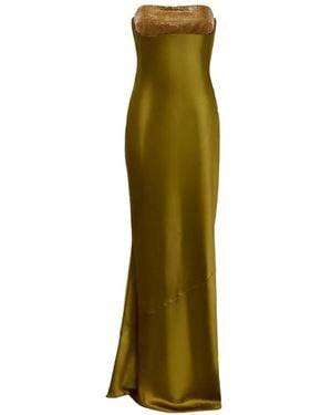retroféte Graziella Embellished Maxi Dress - Green