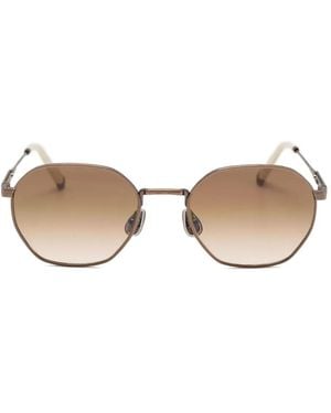 Brunello Cucinelli Gafas de sol con montura redonda - Neutro