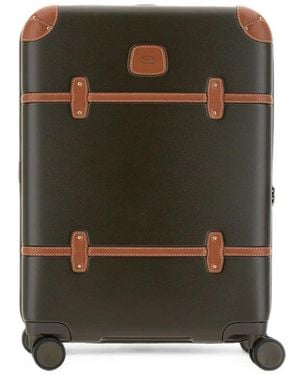 Bric's Bellagio Leather-Trimmed Suitcase - Green
