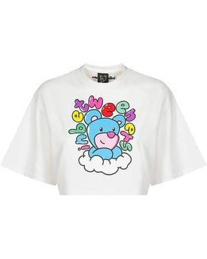 INBETWEENERS Camiseta Con Motivo Teddy Bear - Blanco