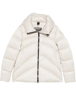 Blauer Chaqueta Con Cremallera - Blanco