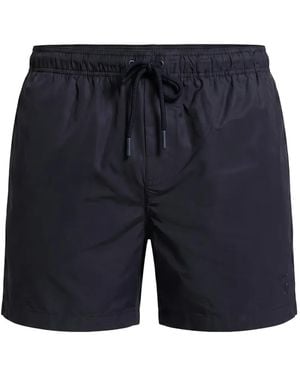 Peserico Drawstring-Waist Swim Shorts - Blue