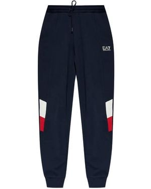 EA7 Logo Track Trousers - Blue