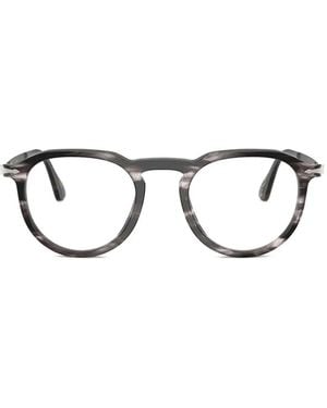 Persol Gafas Pier Con Montura Redonda - Negro