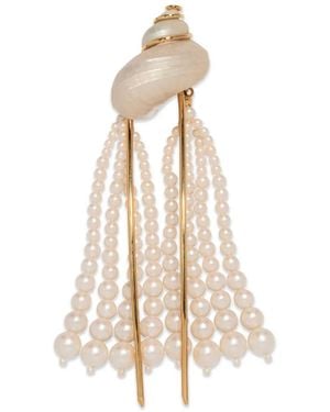 Jennifer Behr Paros Shell-Embellished Hair Pin - Natural