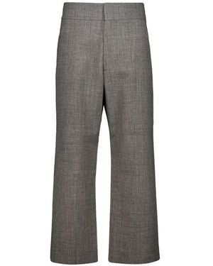Fear Of God Flat-Front Wool Trousers - Grey