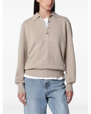 Rohe Button-Down Polo Shirt - Grey