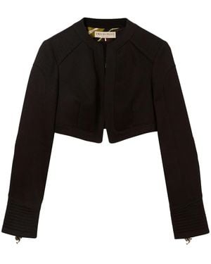 PUCCI Open-Front Cropped Jacket - Black