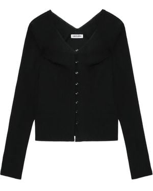 Low Classic Wool Cardigan - Black