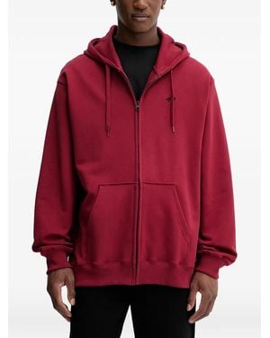 Vans Zip-Up Hoodie - Red