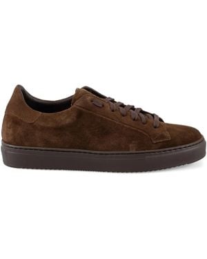 Calce Suede Lace-up Trainers - Brown