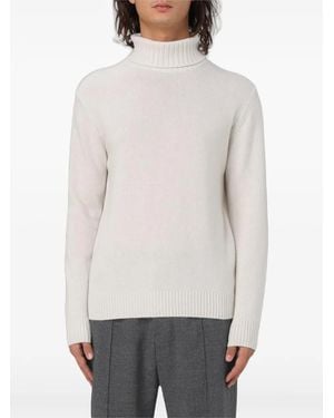 XC Rollkragenpullover Mit Geripptem Saum - Grau