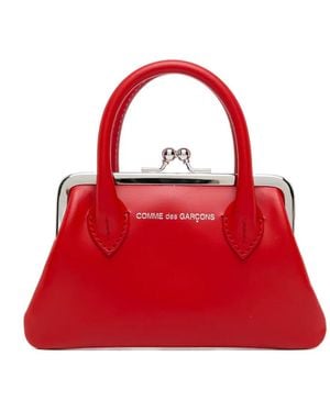 Comme des Garçons Small Logo-Print Wallet - Red