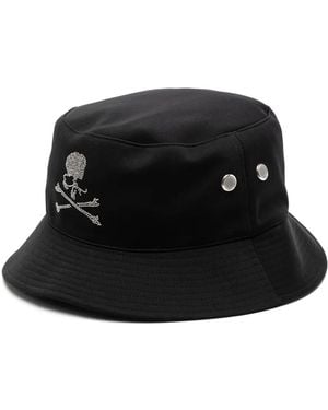 MASTERMIND WORLD Glitter Logo Print Bucket Hat - Black