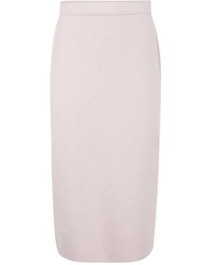 D.exterior Pencil Midi Skirt - White