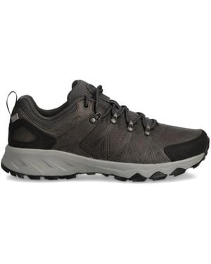 Columbia Sneakers Met Leren Textuur - Zwart