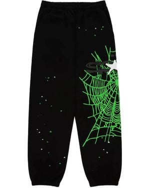 Sp5der Heavy Web Track Trousers - Green