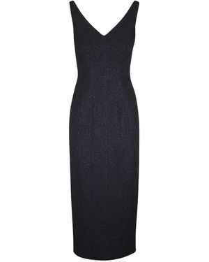 Adam Lippes V-Neck Sleeveless Dress - Blue