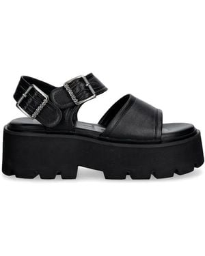 Buffalo Sandalen Mit Schnalle - Schwarz