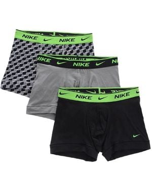 Nike Drie Boxershorts Met Logoband - Groen