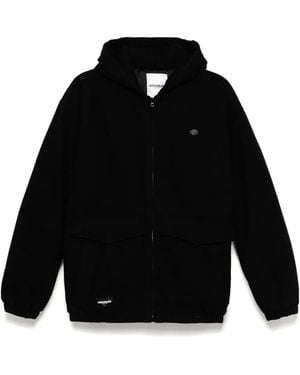 Chocoolate Logo-Patch Hooded Jacket - Black