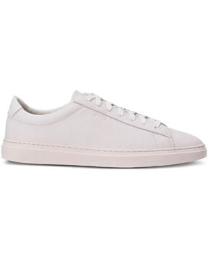 BOSS Leather Lace-Up Trainers - White