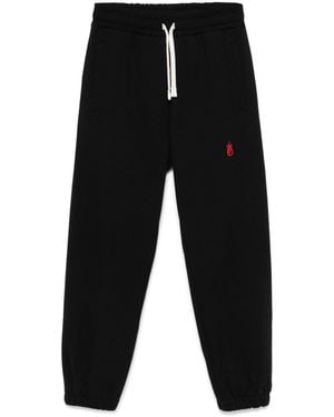 Vision Of Super Embroidered-Flame Track Trousers - Black