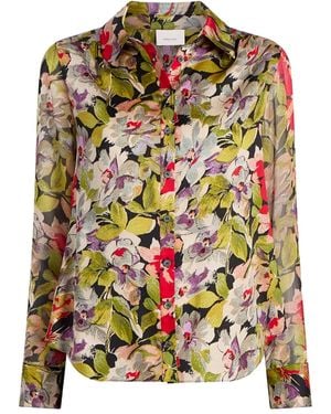 Cinq À Sept Chemise À Fleurs - Vert