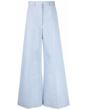Stella McCartney ハイウエスト ワイドパンツ - ブルー
