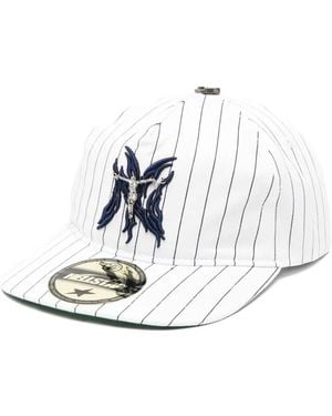 HELLSTAR Gorra A Rayas Diplomáticas - Blanco
