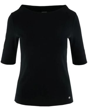 Marc Cain Boat-Neck T-Shirt - Black