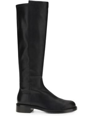 Stuart Weitzman 5050 Gisele Leather Over-The-Knee Boots - Black