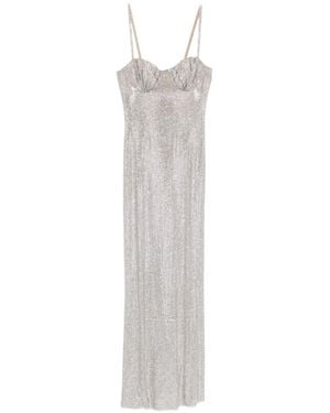 GIUSEPPE DI MORABITO Ruched Slip Dress - White