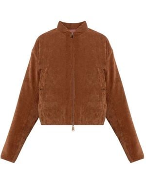 Moncler Blageon Corduroy Puffer Jacket - Brown